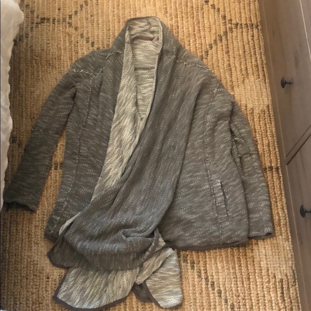 gray sweater